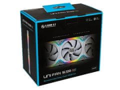 Lian Li SL120 ventilator za kućište, RGB, 120 mm, 3 komada i kontroler, bijeli (UF-SL120-3W)