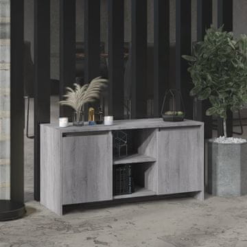 Vidaxl TV ormarić, sivi hrast sonoma, 102 x 37,5 x 52,5 cm