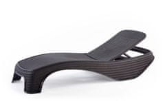 KETER ATLANTIC Vrtna Ležaljka, Grafit, Plastika, 110kg, 197x74x94 cm