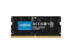 Crucial memorija (RAM), DDR5, 16 GB, 4800 MT/s, CL40, 1,1 V, SODIMM (CT16G48C40S5)