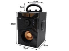 Verkgroup Punjivi bluetooth zvučnik SD FM radio USB