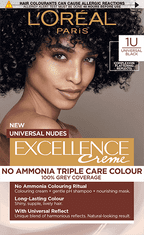 Loreal Paris Excellence Universal Nudes boja za kosu, 1U Black