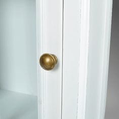 Vidaxl Elegantni ormarić za knjige s 3 police bijeli drveni