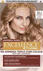 Loreal Paris Excellence Universal Nudes boja za kosu, 8U Light Blonde