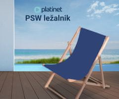 Platinet sklopiva ležaljka, drvena, plava - otvorena ambalaža