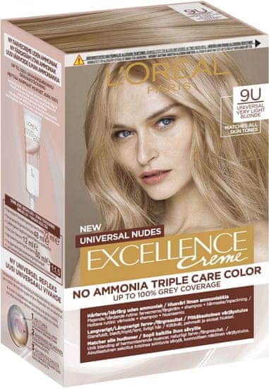 Loreal Paris Excellence Universal Nudes boja za kosu, 9U Blonde