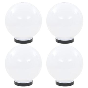 Vidaxl LED vrtne lampe, 4 kom, sferne, 20 cm, PMMA