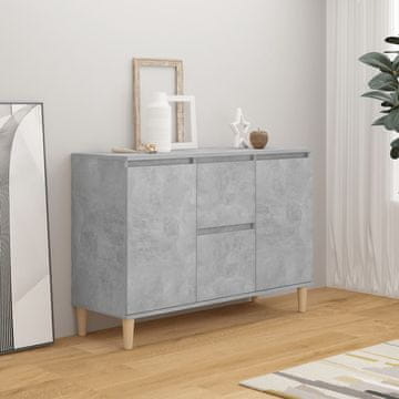 Vidaxl Ormarić Betonsko-sivi 101x35x70 cm Materijal na bazi drva
