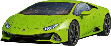 Ravensburger 3D slagalica Lamborghini Huracan Evo, zelena, 108 dijelova