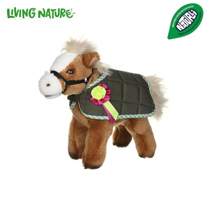  Living Nature plišana igračka, Horse with jacket, 18 cm 