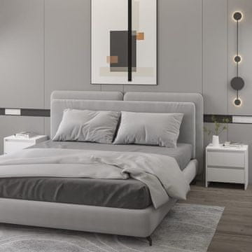Vidaxl Noćni ormarići, set od 2, bijeli, 45x34,5x44,5 cm