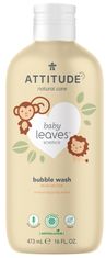 Attitude Baby Leaves pjena za kupanje za bebe, s mirisom soka od kruške, 473 ml