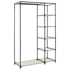 Vidaxl 282424 Folding Wardrobes 2 pcs Cream 110x45x175 cm Fabric