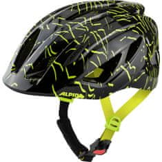 Alpina Sports Pico kaciga, dječja, 50-55 cm, Black-Neon Yellow Gloss