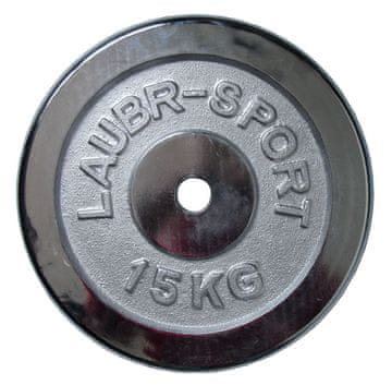ACRAsport Kromirani uteg (disk) za utege 15 kg - 25 mm