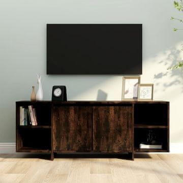 Vidaxl TV ormarić dimljeni hrast 130x35x50 cm