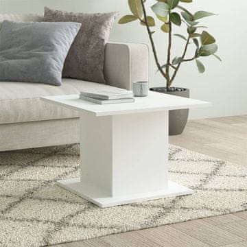 Vidaxl Klub stolić, bijeli, 55,5x55,5x40 cm, materijal na bazi drva
