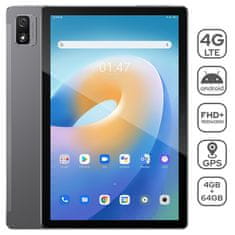 Blackview TAB 12 tablet, 10.1, 4G-LTE, 4GB in 64GB, FHD Plus 1920x1200px IPS, Android 11, GPS, Octa-core, uključena maska, sivi