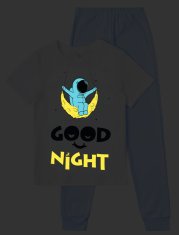 Garnamama dječačka pidžama s printom, koji svijetli u mraku, svijetlo plava, 158 (md122491_fm6)