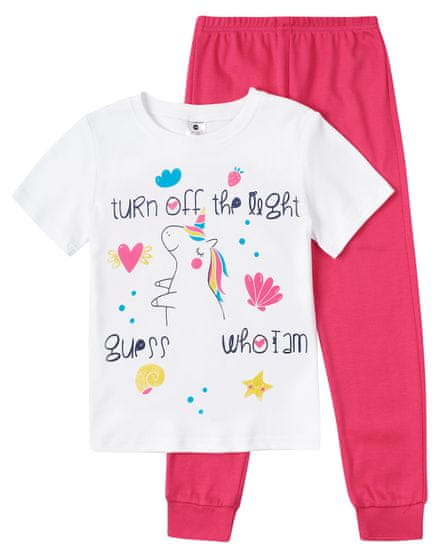 Garnamama pidžama za djevojčice s printom, koji svijetli u mraku (md122491_fm8)
