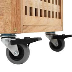 Vidaxl Kupaonski ormarić 41 x 41 x 91 cm masivna orahovina