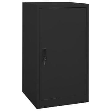Vidaxl Ormarić za sedlo crni 53x53x105 cm čelik