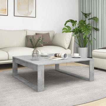 Vidaxl Klub stolić betonsko-sivi 100x100x35 cm