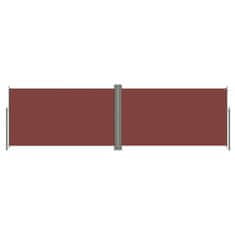 Vidaxl Uvlačiva bočna tenda smeđa 180 x 600 cm