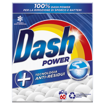 Dash Power prašak za pranje, 60 pranja, 3,6 kg