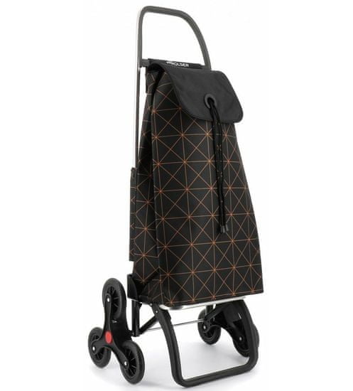 Rolser I-Max Star 6 torba s kotačićima za stepenice, crno-narančasta