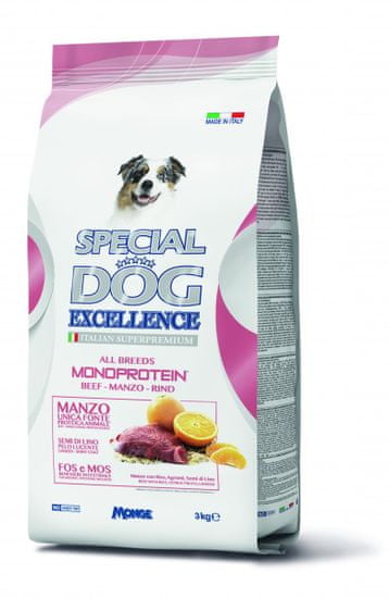 Special dog Excellence Monoprotein adult briketi s govedinom, 3 kg