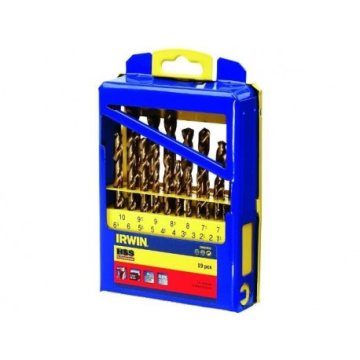 IRWIN METAL SET BUŠILA OD TITANA 19 komada 1,0 10,0 mm svakih 0,5 mm