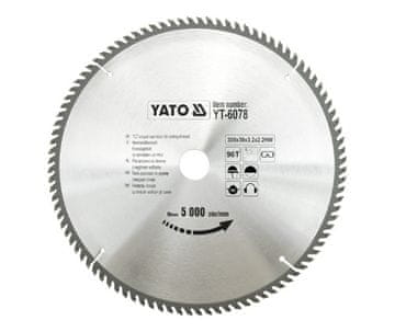 YATO WIDIA LIST KRUŽNE PILE 300x30mm 96 ZUBOVA YT-6078
