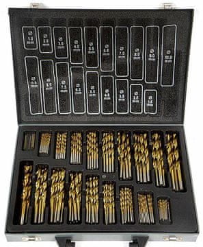 SET BUŠILA ZA METAL I TITAN 170 DIJELOVA, SREBRNA