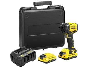 Stanley 18V V20 udarni odvijač 170 Nm 2x2 Ah + kovčeg SFMCF810D2K