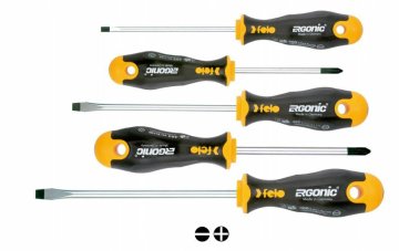 WolfCraft Set odvijača serije 400 Ergonic, 5 dijelova