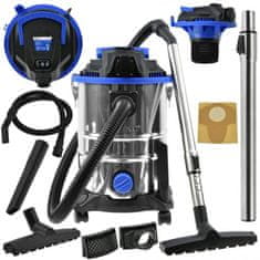 GEKO 25L Industrijski usisavač mokro suho 1400W + utičnica