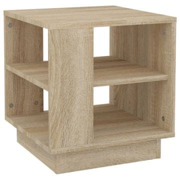 Vidaxl Stolić za kavu boja hrasta 40 x 40 x 43 cm konstruirano drvo