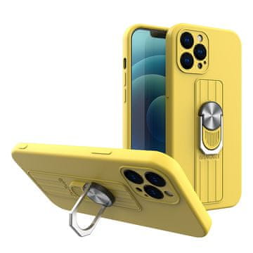 Ring Hurtel Ring Case silikonska maska za iPhone 12 Pro Max, žuta
