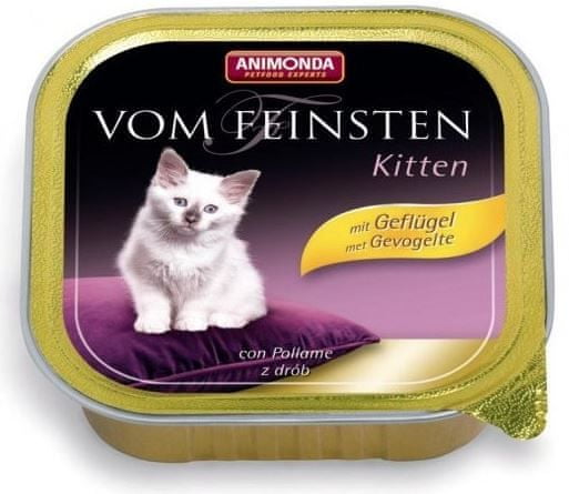 Animonda Kitten pašteta za mačiće, s peradi, 32x 100 g