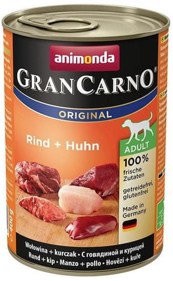 Animonda mokra hrana za odrasle pse Grancarno - govedina, piletina, 6 x 800 g