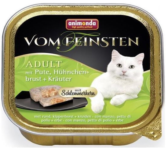 Animonda V.Feinsten Core pašteta za mačke, puran, pileća prsa + bilje, 32x 100 g
