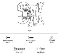 MAX Nagibni nosač za LED/LCD TV MTM1010FM