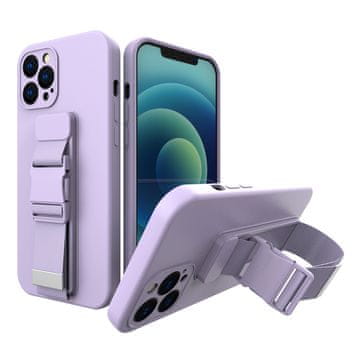 Case Hurtel Gel maska s vrpcom za iPhone 12 Pro Max ljubičasta