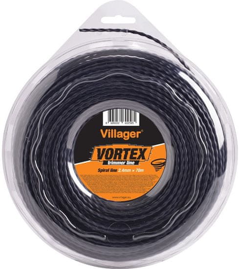 Villager Vortex nit za kosilicu, spiralna, 2,4 mm x 70 m (1 LB)