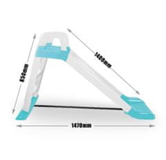 Doloni Tobogan s rukohvatom 140 cm Bijelo-plava