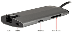 Argus GDC-802 priključna stanica, USB-C 3.1, adapter (88885551)