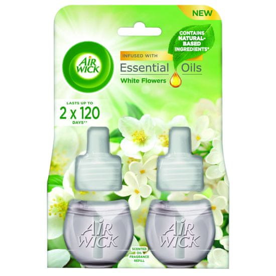 Air wick tekuće punilo za električne osvježivače zraka AIRWICK, Ivory Fresia bloom, 2 x 19 ml