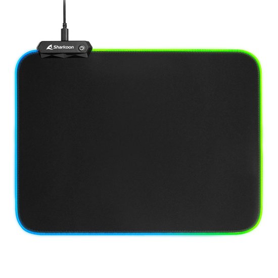 Sharkoon 1337 RGB V2 podloga za miš, 360 mm, crna s osvjetljenjem