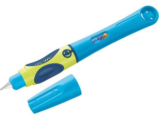 Pelikan Griffix nalivpero + tintni uložak, za dešnjake, Neon Blue, blister